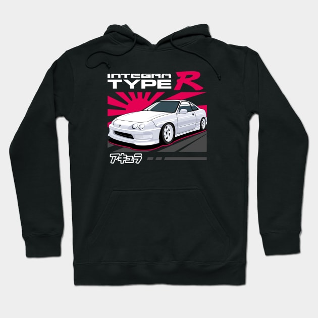 Acura Integra Type R JDM Style Hoodie by masjestudio